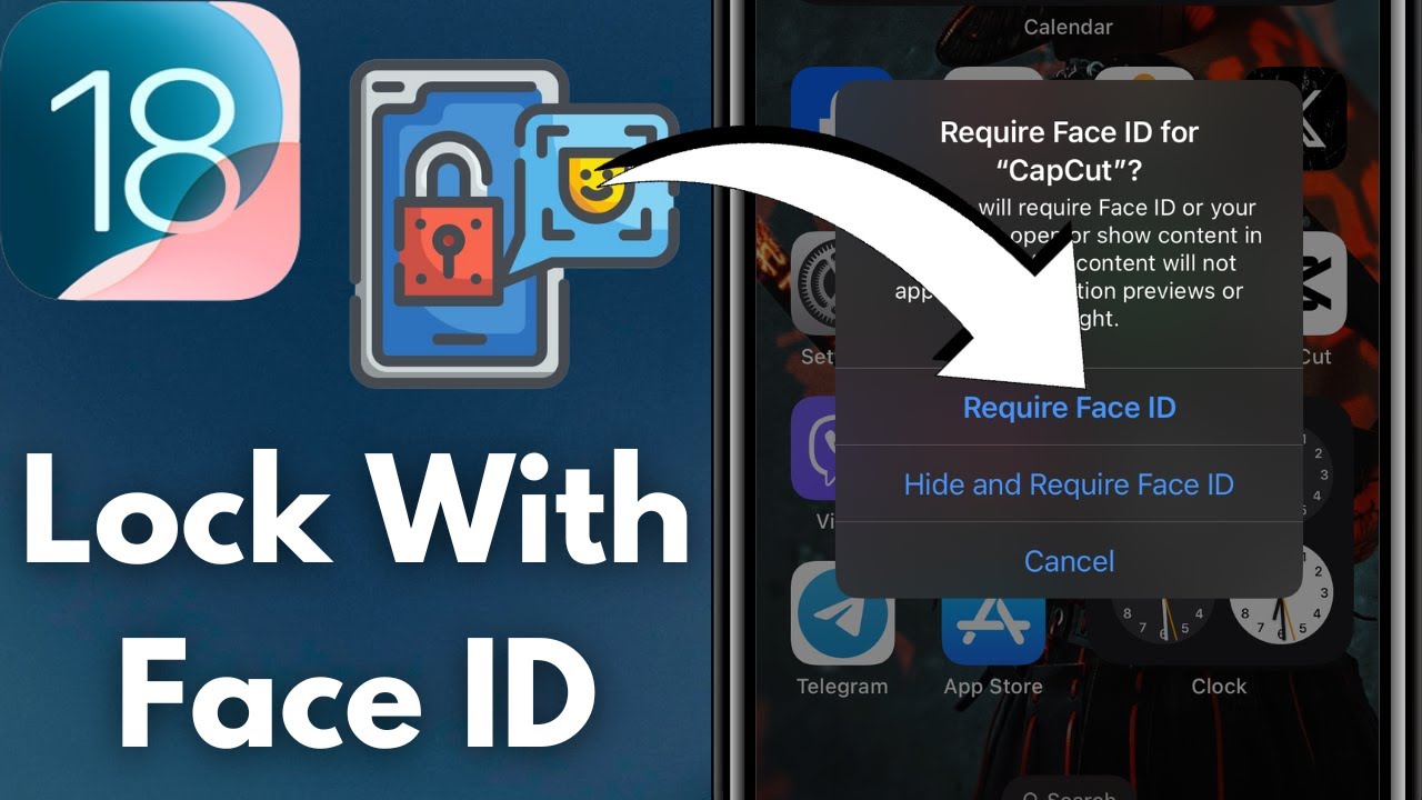 How To Lock Apps On iPhone Using Face ID [iOS 18] - YouTube