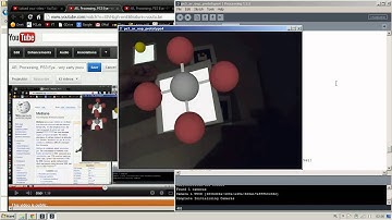 AR, Processing, PS3 Eye - very early presentation prototype