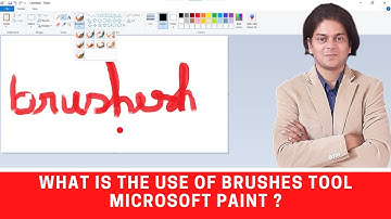 What is the use of brushes tool in Microsoft paint ?