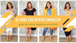 10 LOOKS CON ZAPATOS AMARILLOS - YouTube