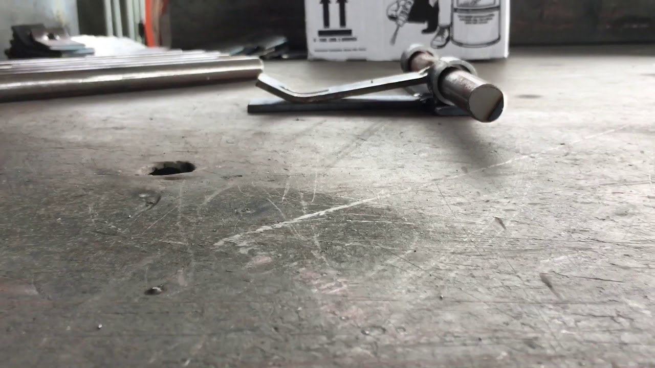 How to make a gate slide latch YouTube