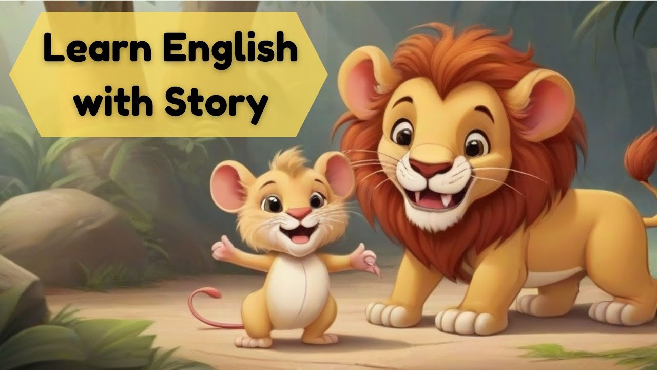 #2 Learn English Through Story | The Lion and The Mouse #english # ...