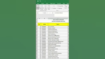 Cara mengunci/membekukan baris judul tabel dengan Freeze Panes Excel #tutorialexcelpemula #freeze
