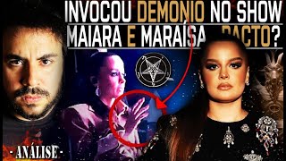 MAIARA e MARAISA - ESTRANHO GESTO ANTES DE SUBIR no PALCO do FARRAIAL