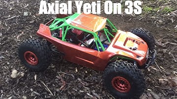 Axial Yeti Rock Racer First Run on 3S Battery - Mega Power Manic Acceleration