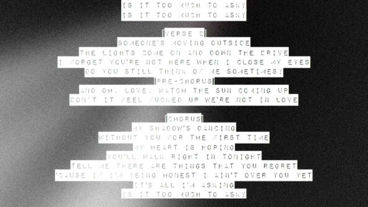 Niall Horan Too Much to Ask [Lyrics] (cover) YouTube