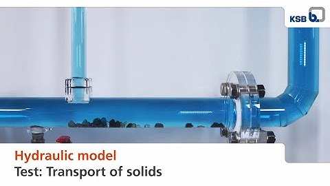 Hydraulic model testing  Solids transport in waste water pipes