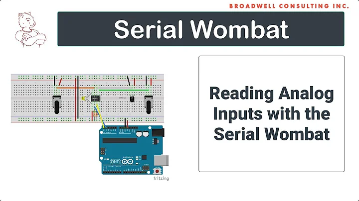 Measuring Analog Voltages on Arduino using the Serial Wombat 4B chip's Analog Input pin mode
