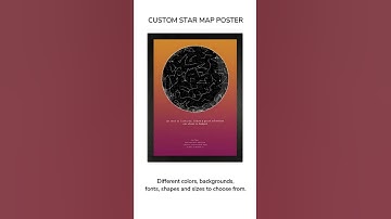 Personalised Star Map Poster -  Design it with our live editor and check preview in real time!