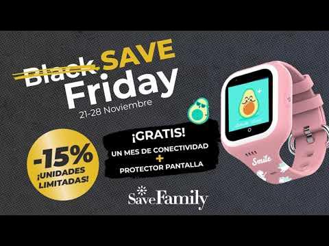 SaveFamily Slim - Negro - Smartwatch bastante delgado