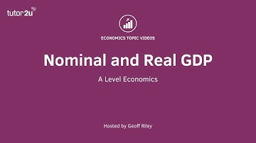 Nominal and Real GDP
