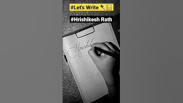 #Hrishikesh😊👍#Name in#Cursive#Writing✒️📔#Calligraphy#Viral#Video#Shorts#Imagine#Dragon#Letter#H#Art
