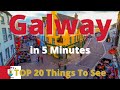 Galway ireland  see galway city in 5 minutes  top things to see  ireland  aerial 4k drone vlog