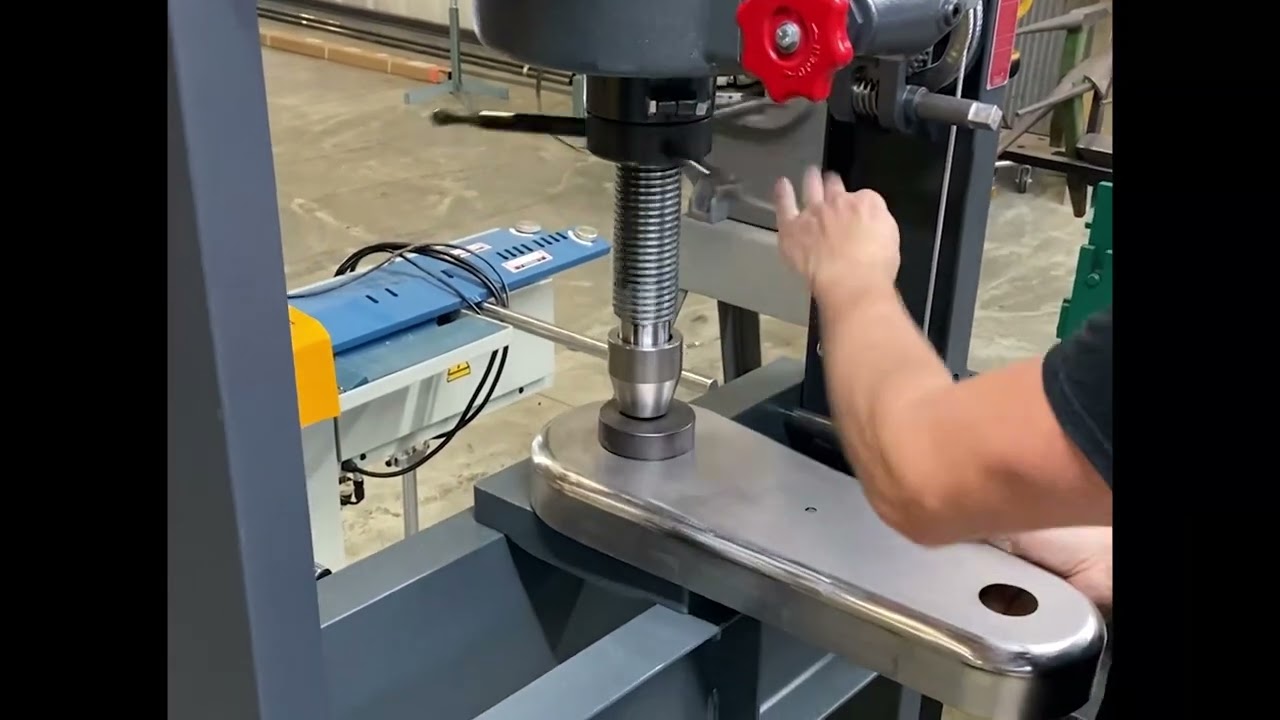 Using the Dake 50H Hand Hydraulic Press and Mittler Bros Punch  Bead Tooling   Trick Toolscom