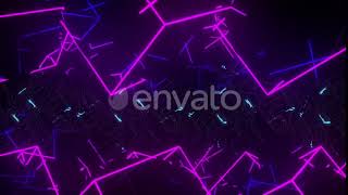 4k Side Neon Cybernetic Vj Loop | Motion Graphics - Envato elements