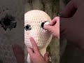Cutting open Sophia’s eyes #crochet #crochetartist #crochetdesigner