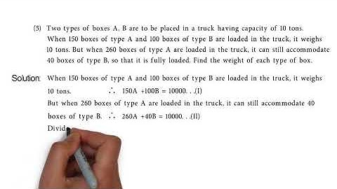 P.S 1.5 Q5 Linear Equation in Two Variables, Application in Linear Equation
