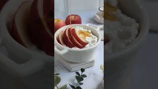 Peach and Cottage Cheese Bowl Recipe 🍑 #shorts #recipes