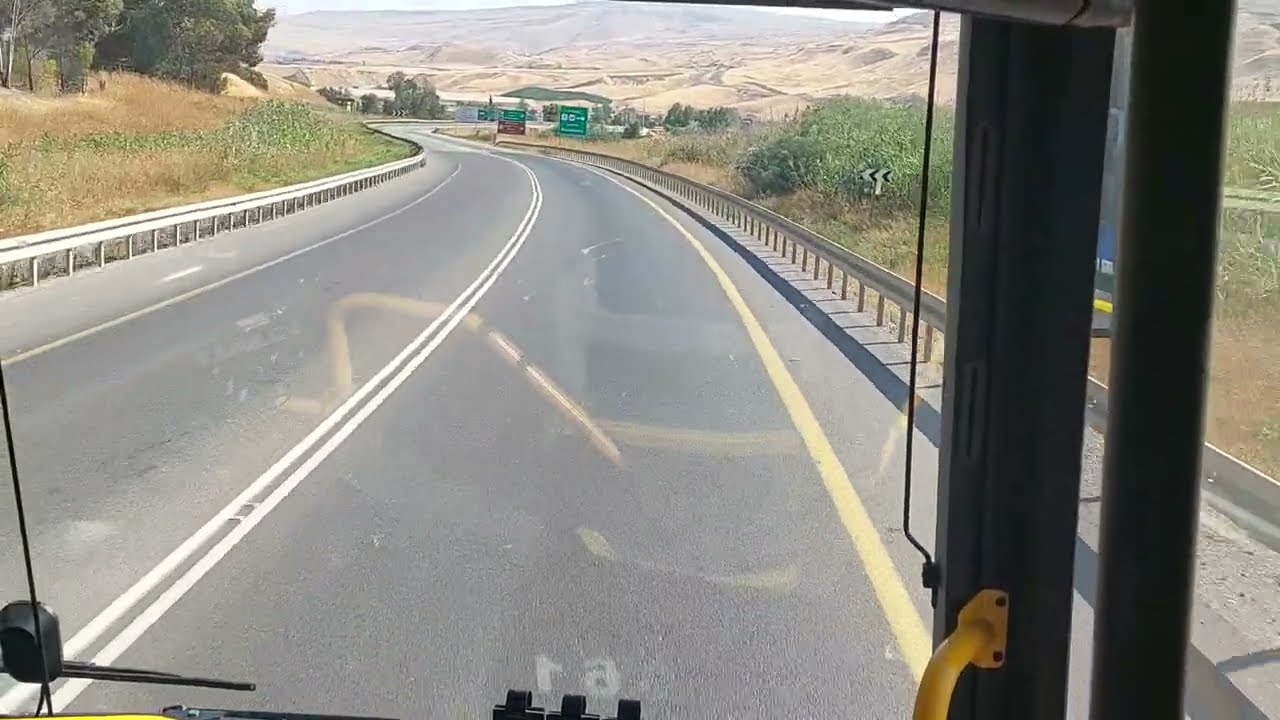 מטבריה לירושלים דרך הכבישים 90 ו-1 וצומת הגבעה הצרפתית Tiberias to Jerusalem via roads 90 & 1