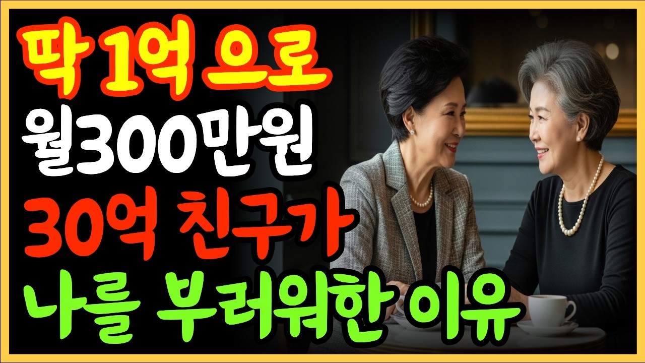 30억 자산가도 부러워한 노후 설계… 딱 1억으로 월 300만원 만든 방법 | 노후준비 | 노후자금 | 오디오북