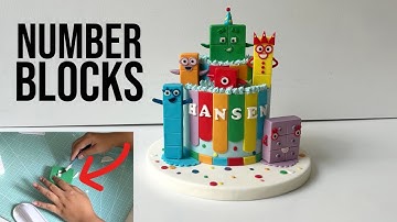 How To Make Easy Numberblocks Figurine Cake Tutorial For Children At Home