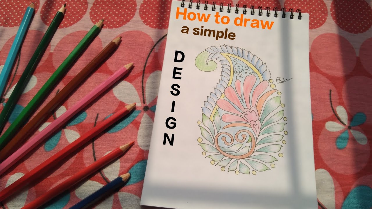 How to draw a simple design step by step || Tutorial @UniverseOfDrawing ...
