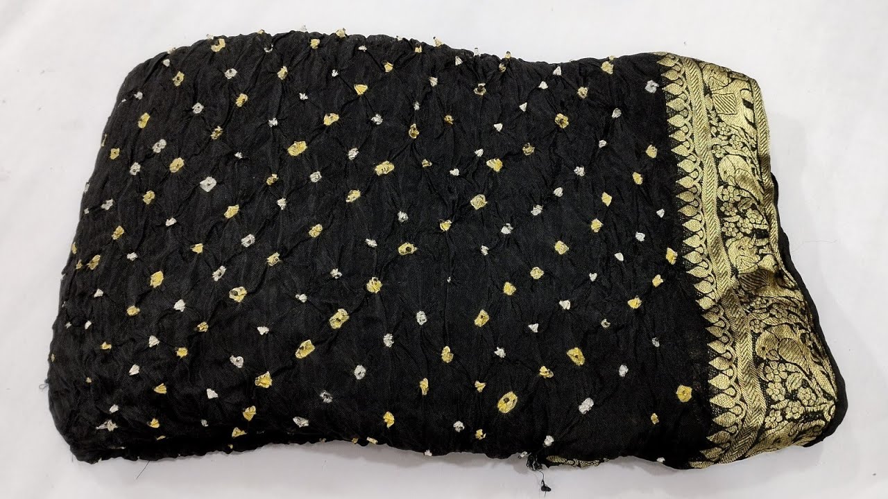 जामनगर की प्रसिद्ध बंधेज साड़ी original bandhej sarees #2023 घर बैठे 1 पीस भी मंगवाए होलसेल रेट मे।