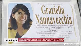 22 MAGGIO 2026 - CEGLIE MCA: DONNA INCINTA MUORE IN CLINICA, IL COMPAGNO: "VOGLIO LA VERITÀ"