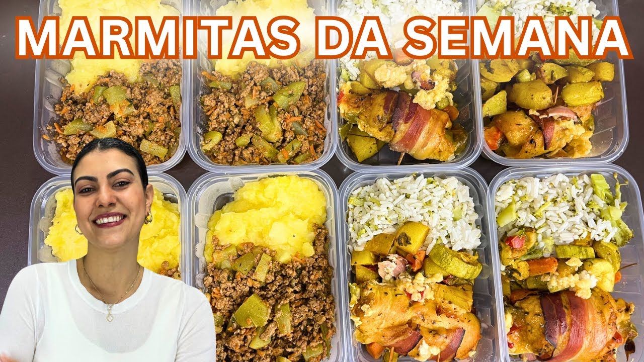 MARMITAS #14 | Filé de frango a rolê, arroz com brócolis, purê de batata e mandioquinha etc….