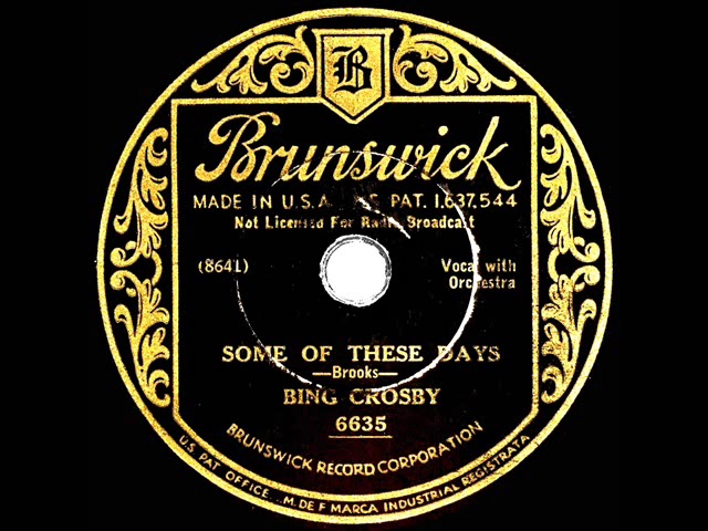 在 YouTube 上观看 1932 Bing Crosby - Some Of These Days