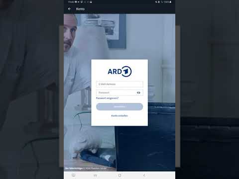 ARD Audiothek App --- Konto-Anmeldung