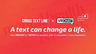 Announcing VRChats Partnership With Crisis Text Line @VRChat