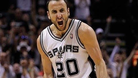 Manu Ginobili Accidental Pass But Makes 3 Pointer, Refs are Confused and Keep Playing