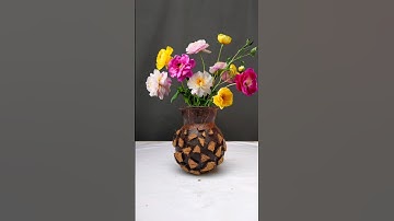 Easy Coconut Shell Flower Pot 🥥 🥥 🥥 |DIY| #shorts #coconutshellcraft #shortsfeed #craft
