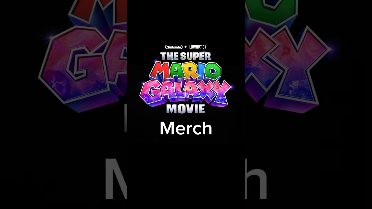 Upcoming Super Mario Galaxy Movie Merchandise