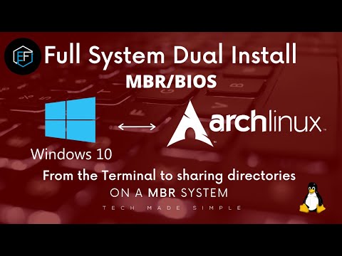 Dual Booting Windows 10 and Arch Linux on MBR/BIOS