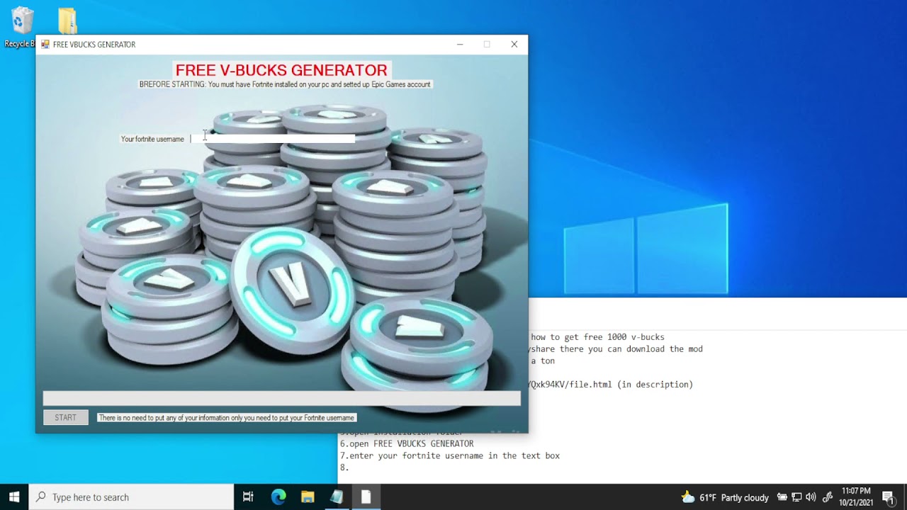 How To Get Free V Bucks 100 Working 21 Generator Youtube