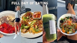 FULL DAY OF EATING // Easy meal ideas + chatting about macros 