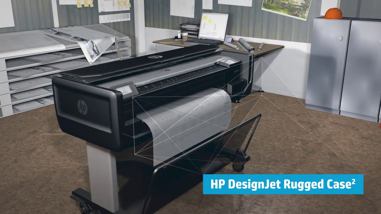 Impresora HP DesignJet T830 36-in Multifunction Printer - YouTube