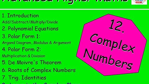 12.8 Complex Numbers 8: Locus in the Complex Plane - Advanced Higher Maths Lessons @MrThomasMaths