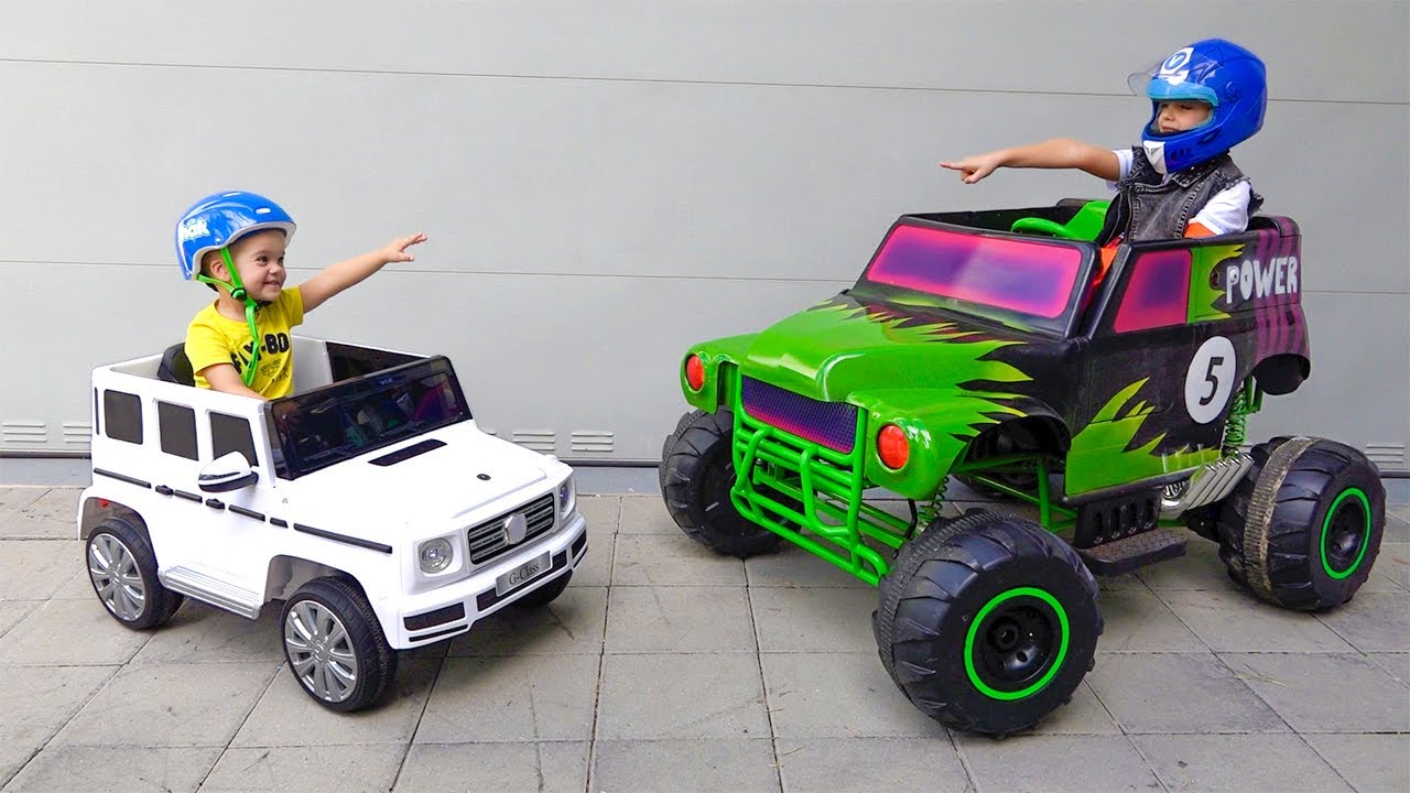 Vlad và Niki biến đổi Xe ngựa G của Mẹ và cưỡi trên Xe tải quái vật