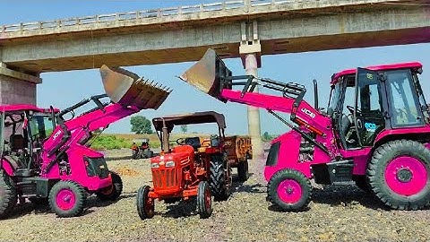JCB 3dx Backhoe Loading Mud in Mahindra 475 Di tractor JCB miti khudai work JCB video #jcb #jcbvideo