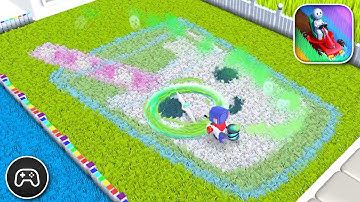 Mow My Lawn: Cutting Grass - Gameplay Walkthrough Part 3 - Basic Game Level 23-28 (iOS, Android)