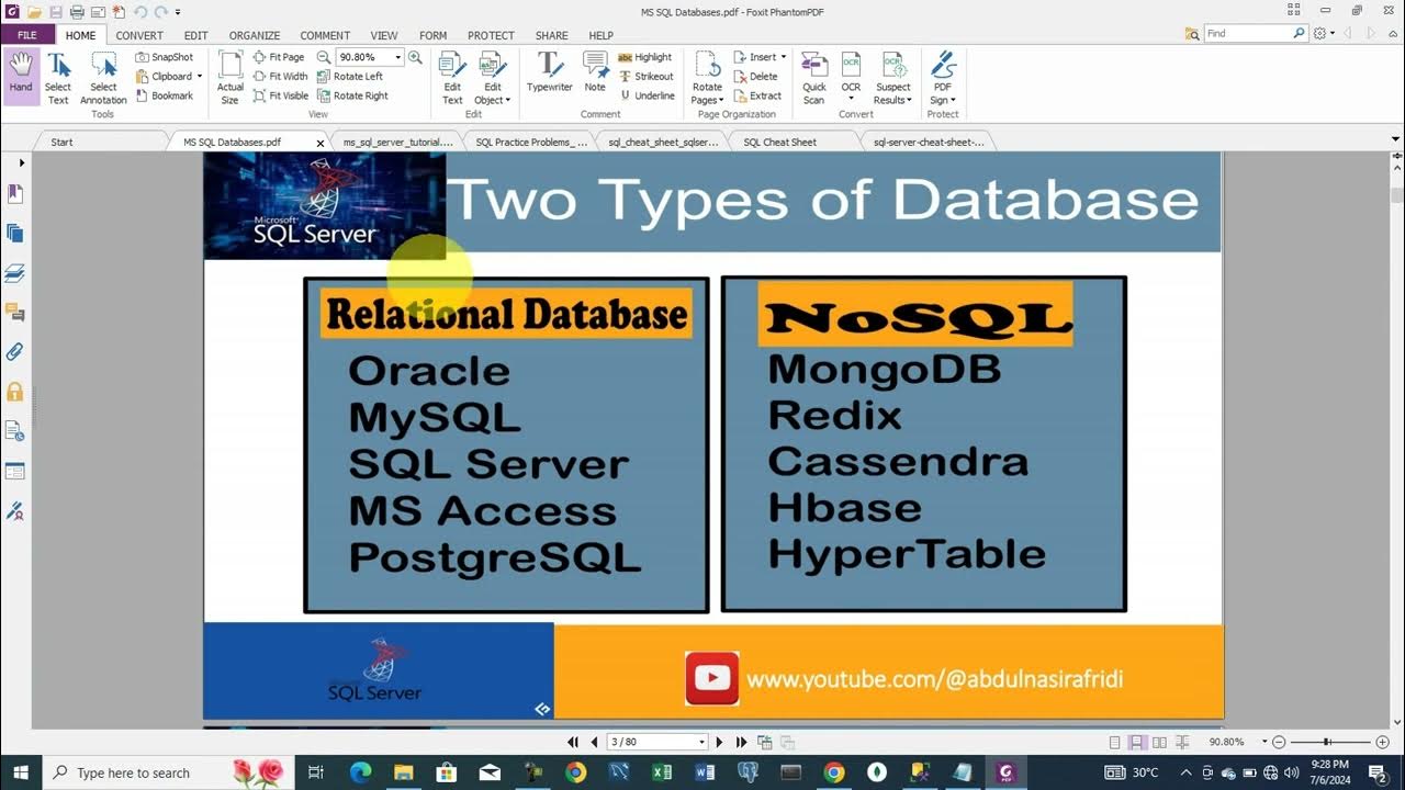 Microsoft SQL Server| Introduction to MS SQL | Database & DBMS| RDBMS ...
