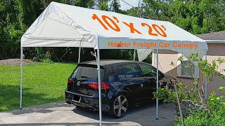 Harbor Freight $109 car canopy ~ howididit ~