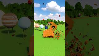 Small To Giant Zombies Vs Planets #minecraft #teardown