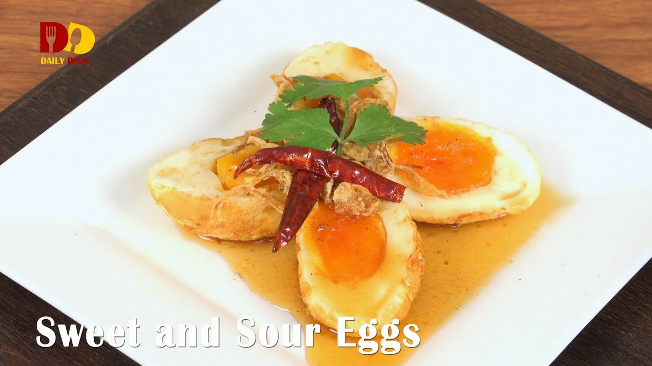 Sweet and Sour Eggs | Thai Food | Khai Look Khoei | ไข่ลูกเขย