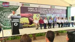 Firma convenio CONAFOR y Gobierno de Tamaulipas