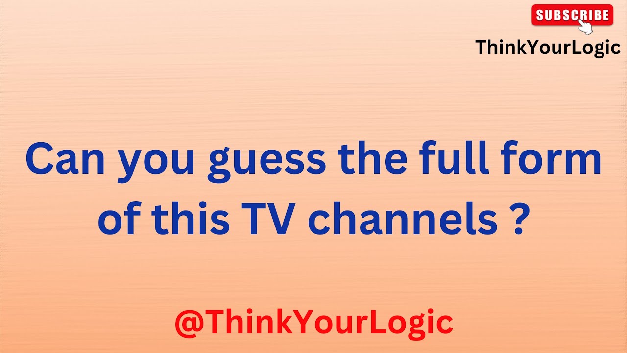 Tv Stand Riddles TV Channel full form #riddles #viral #viralvideo #video #paheli # ...