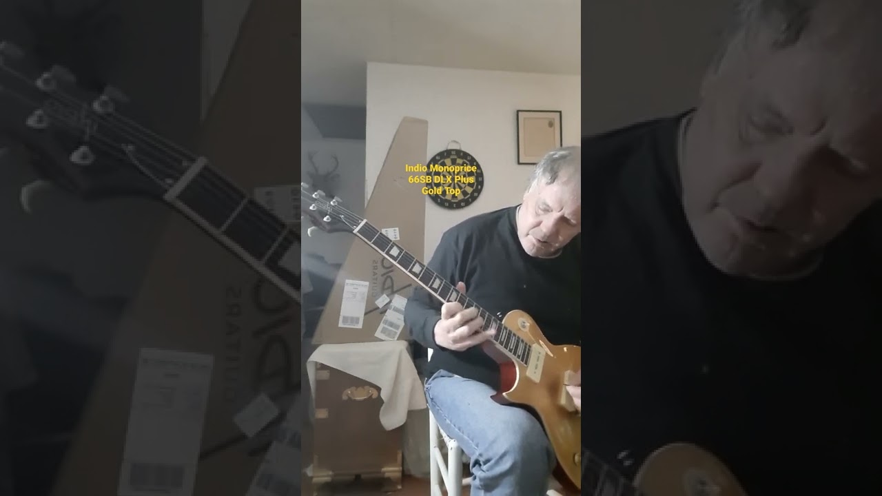 Indio 66SB DLX Plus Gold Top Electric Guitar demo